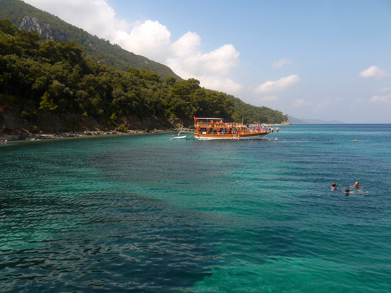  boat tour at  the seaside of  National Park